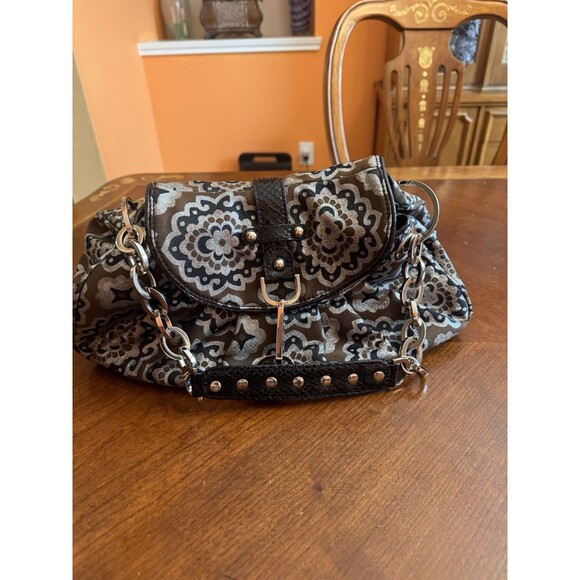 Rafe New York RARE VINTAGE Black Rajasthan Hobo Resort Collection - Picture 8 of 16